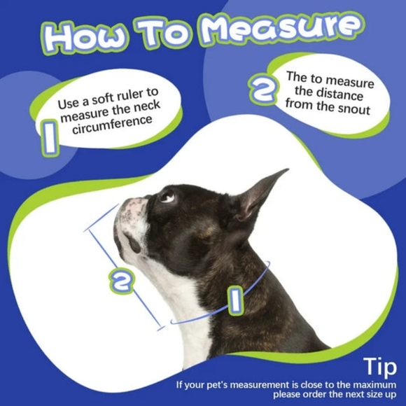 Kuoser Soft Dog Cone Collar After Surgery Adjustable Dog Recovery Size XL Blue - Picture 5 of 14